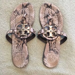 Tory Burch snake skin sandals